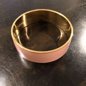 J Crew Blush Enameled brass bracelet